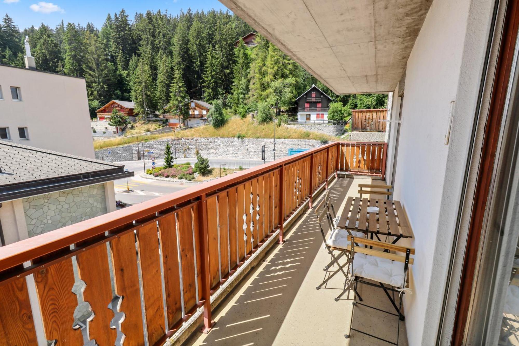 Logement Chaleureux Au Coeur De La Station Crans-Montana Exterior foto